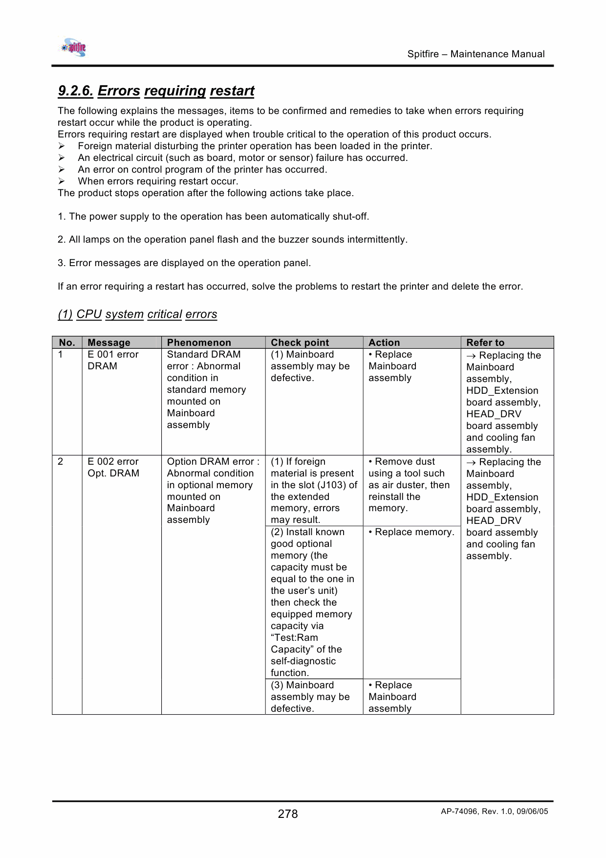 MUTOH Spitfire 65 90 Maintenance Service Manual-6